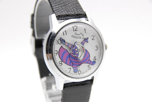 【 EXC+4 】 Seiko Disney Time 5000-8000 CHESIRE CAT Hand Winding Watch from JAPAN